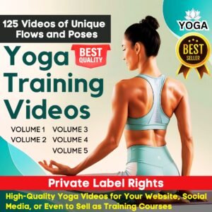 Yoga Training Videos - Vol 1 to Vol 5 - PLR (Masterclass Video Course)